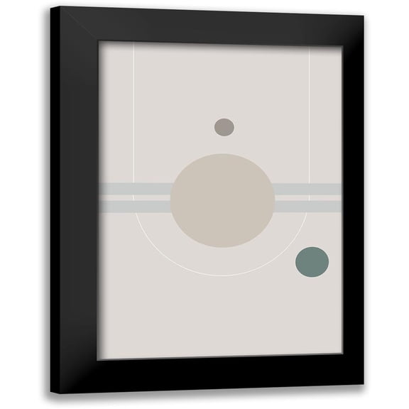 Studio II 11x14 Black Modern Framed Museum Art Print Titled - Space Orbit 01