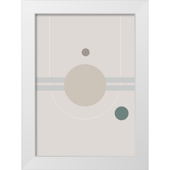 Studio II 11x14 White Modern Wood Framed Museum Art Print Titled - Space Orbit 01