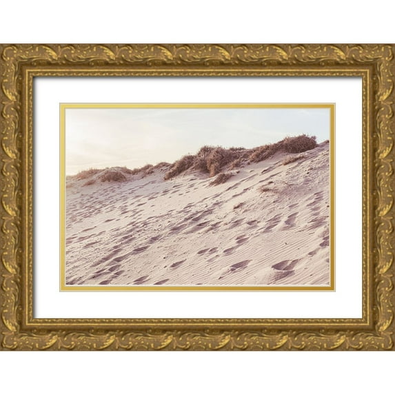 Studio III 14x11 Gold Ornate Wood Framed with Double Matting Museum Art Print Titled - Studio III - Beach 008