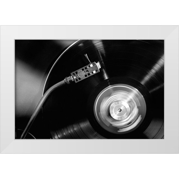 Studio III 14x11 White Modern Wood Framed Museum Art Print Titled - Studio III - Vinyl 002