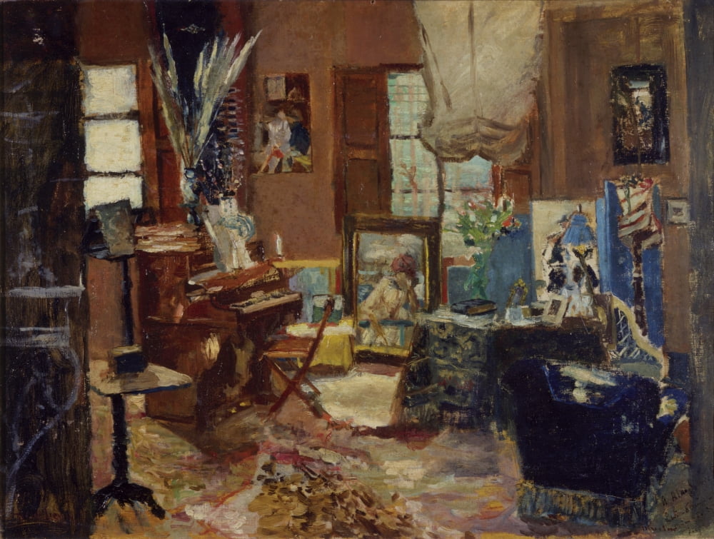 Studio Interior (Interno Di Studio) Canvas Art - (24 x 18)