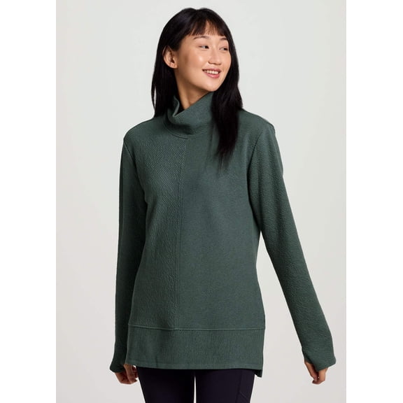 RBX Active Women's Quilted Cowl Neck Pullover Tunic