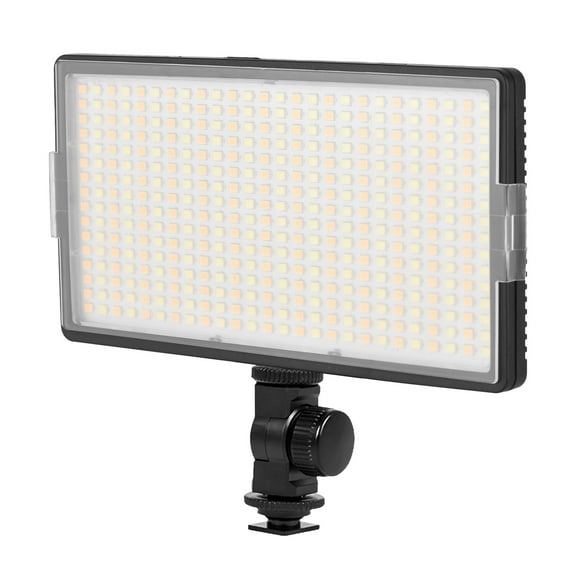 Studio LED-416 LED Video Light Professional On-Camera Photography Light Panel 416PCS Bright Light Beads Adjustable Bi-Color Temperature 3200-5600K Dimmable Brightness With 1/4 Inch