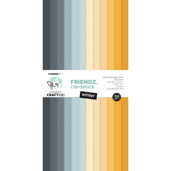 Studio Light Friendz Paper Pad 8.25"X5.83"-Nr. 122, Snow Is Falling