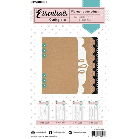 Studio Light SL Cutting Die Borders page Planner Essentials 132x208mm nr.06