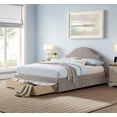 thumbnail image 1 of Studio Living Christine Upholstered Storage 39.8" Gray Bed Frame, Queen, 1 of 19