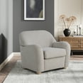 thumbnail image 1 of Studio Living Genifer Modern Arm Chair, Pebble Gray Boucle Fabric, 1 of 11