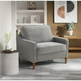 thumbnail image 1 of Studio Living Sanborn Modern Arm Chair, Gray Woven Fabric, 1 of 9