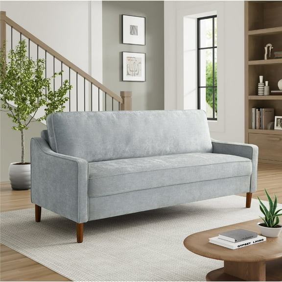 Studio Living Sanborn Modern Sofa, Light Gray Woven Fabric