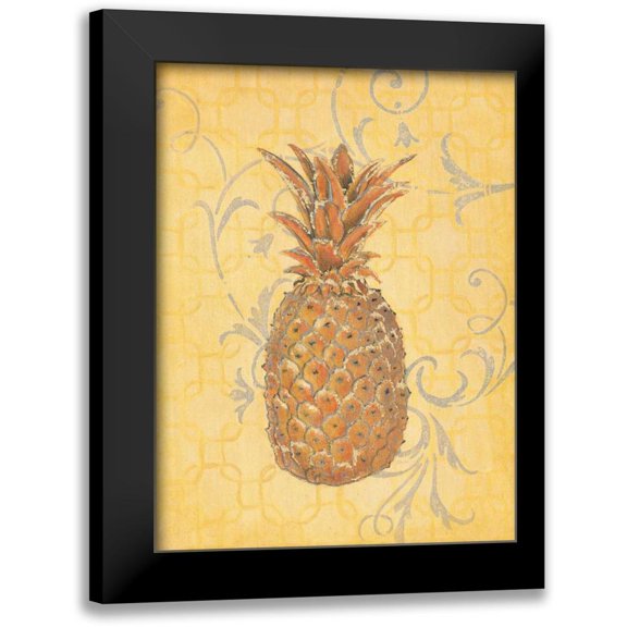 Studio M 12x14 Black Modern Framed Museum Art Print Titled - Estate Pineapple 1