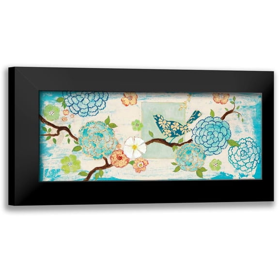 Studio M 14x8 Black Modern Framed Museum Art Print Titled - Heavenly Creatures