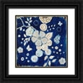thumbnail image 1 of Studio M 15x15 Black Ornate Wood Framed with Double Matting Museum Art Print Titled - Blue Chinoserie Garden2, 1 of 4