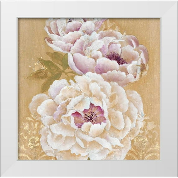 Studio M 26x26 White Modern Wood Framed Museum Art Print Titled - Opulent Simplicity Square