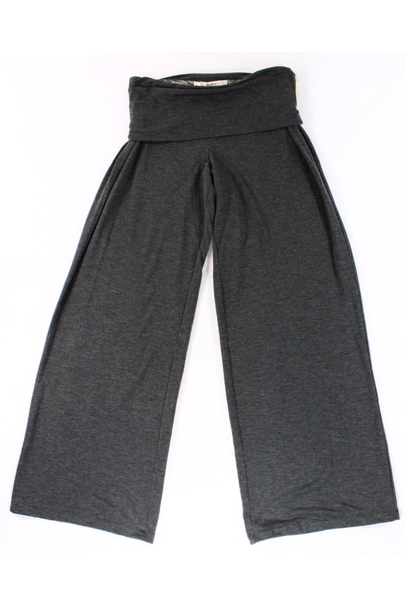 NEW Charcoal Gray Women's Size Small S Pull-On Foldover Pants
