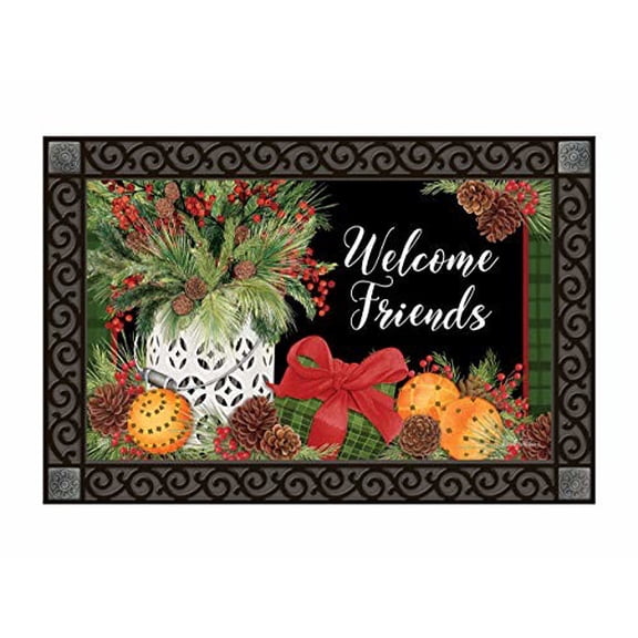 Studio M Spiced Oranges Fall/Winter MatMates Decorative Floor Mat