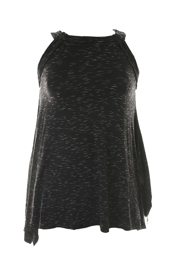 Womens Black Streaky Jersey Tank XS