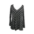 thumbnail image 1 of Studio M Womens Charcoal Cable-Knit Sweater Dress XS, 1 of 1
