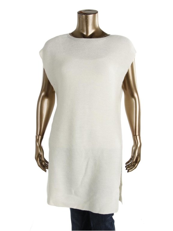 Womens Josette Wool Blend Side Slit Pullover Sweater