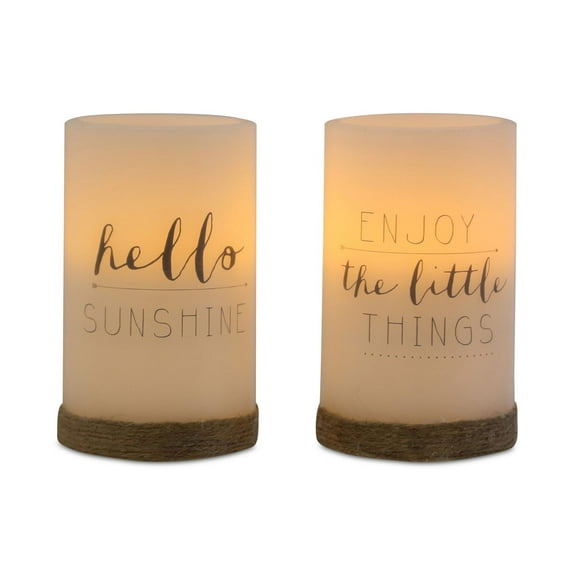 Studio Mercantile 2-Pc. Led Flameless Candle Set with Timer