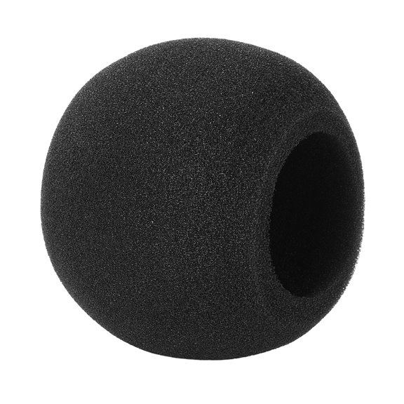 Studio Mic Windscreen For Blue Baby Bottle Mics, Black Foam Cover for Voice-Over, Podcast Work, Home Setup