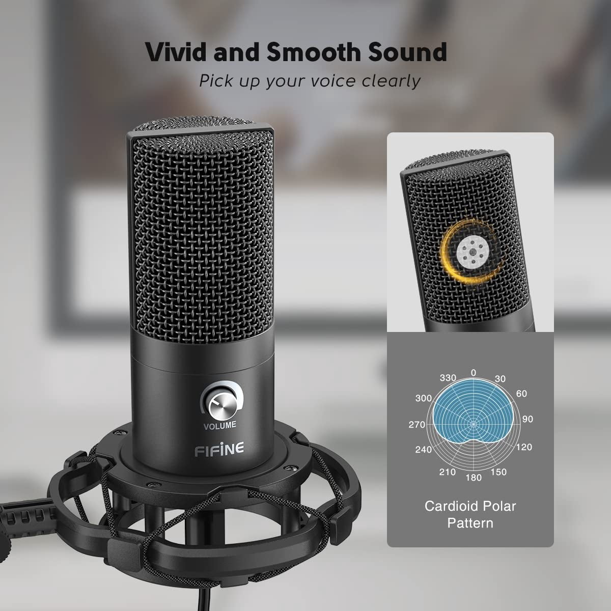 Studio Microphone Bundle with Scissor Arm Stand and Headphones for PC Recording Podcasting Gaming Streaming