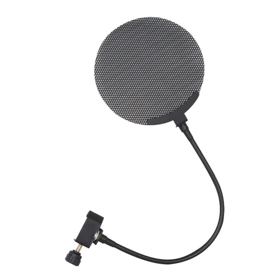 Studio Microphone Windscreen Microphone Blowout Filter with Double Layered Metal Net for Clear Auditory