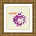 thumbnail image 1 of Studio Mousseau 12x12 Gold Ornate Wood Framed with Double Matting Museum Art Print Titled - Summer Vegetable IV, 1 of 4