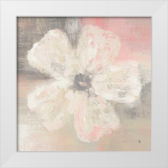Studio Mousseau 12x12 White Modern Wood Framed Museum Art Print Titled - Nimbus Bloom II