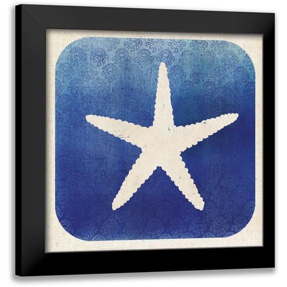 Studio Mousseau 15x15 Black Modern Framed Museum Art Print Titled - Watermark Starfish