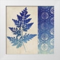 thumbnail image 1 of Studio Mousseau 15x15 White Modern Wood Framed Museum Art Print Titled - Indigo Leaves III, 1 of 4