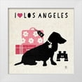 thumbnail image 1 of Studio Mousseau 15x15 White Modern Wood Framed Museum Art Print Titled - LA Pooch, 1 of 4