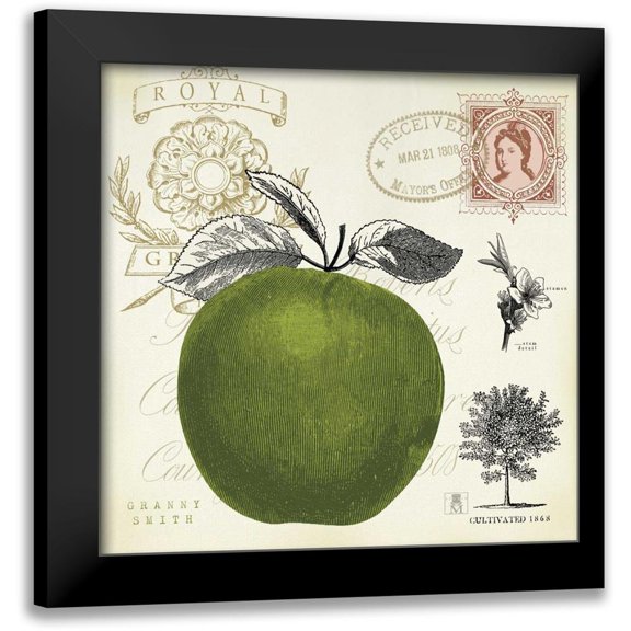 Studio Mousseau 20x20 Black Modern Framed Museum Art Print Titled - Apple Notes