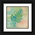 thumbnail image 1 of Studio Mousseau 20x20 Black Ornate Wood Framed with Double Matting Museum Art Print Titled - Beach Cove Leaves I, 1 of 4