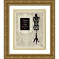 thumbnail image 1 of Studio Mousseau 26x32 Gold Ornate Wood Framed with Double Matting Museum Art Print Titled - Dress Form II, 1 of 4