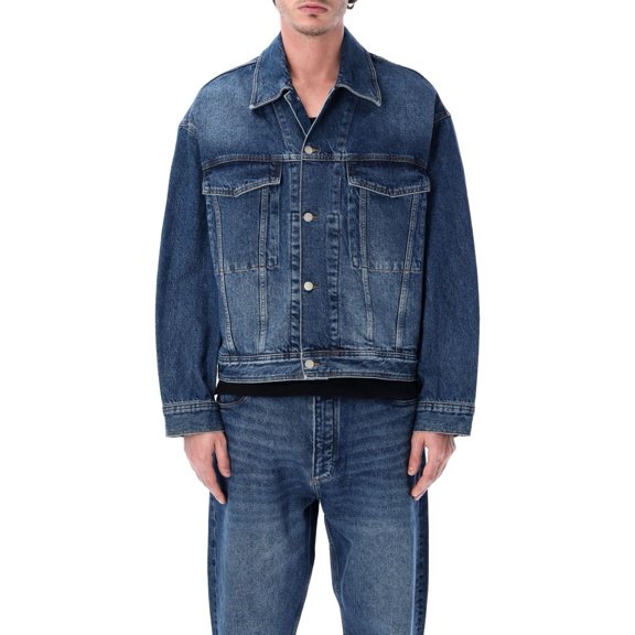 Studio Nicholson Stein Boxy Indigo Washed Denim Jacket (Men's)