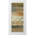 thumbnail image 1 of Studio Nova 12x24 White Modern Wood Framed Museum Art Print Titled - Siena Geometric Panel I, 1 of 4