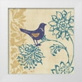 thumbnail image 1 of Studio Nova 15x15 White Modern Wood Framed Museum Art Print Titled - Blue Indigo Bird I, 1 of 4