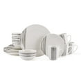thumbnail image 1 of Studio Nova 16-Piece Black Porcelain Dinnerware Set, 1 of 15