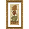 thumbnail image 1 of Studio Nova 8x14 Gold Ornate Wood Framed with Double Matting Museum Art Print Titled - Golden Autumn Panel II, 1 of 4