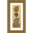 thumbnail image 1 of Studio Nova 9x18 Gold Ornate Wood Framed with Double Matting Museum Art Print Titled - Golden Autumn Panel II, 1 of 4
