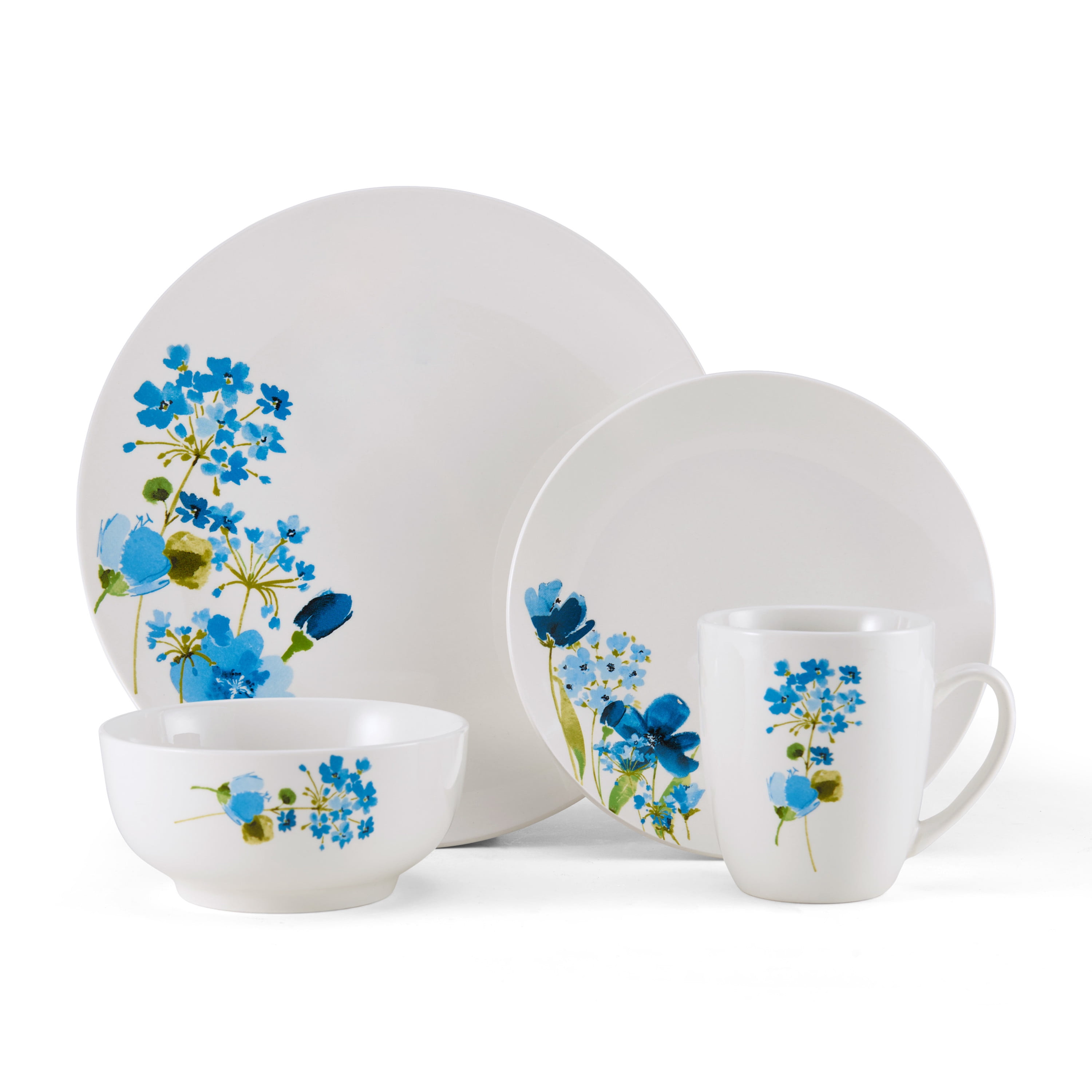 Studio Nova Porcelain Painted Wildflowers 16piece Dinnerware Set