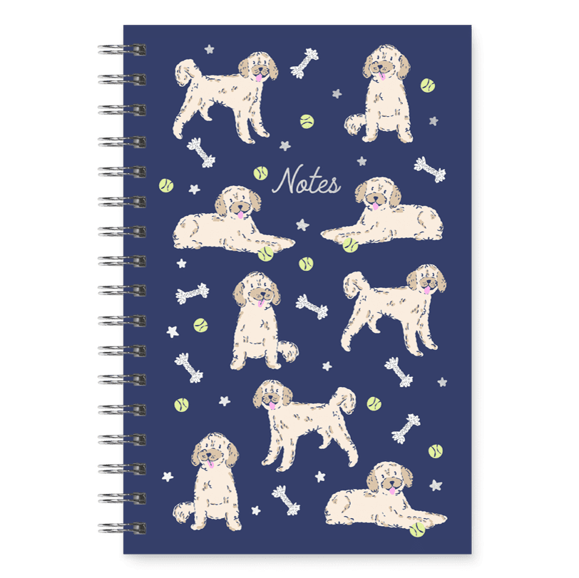 Studio Oh! Playful Pups 5.75" x 8.75" Medium Spiral Notebook
