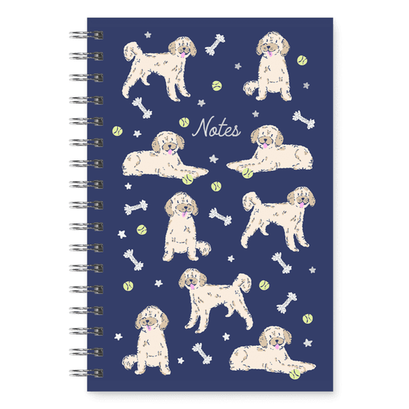 Studio Oh! Playful Pups 5.75" x 8.75" Medium Spiral Notebook