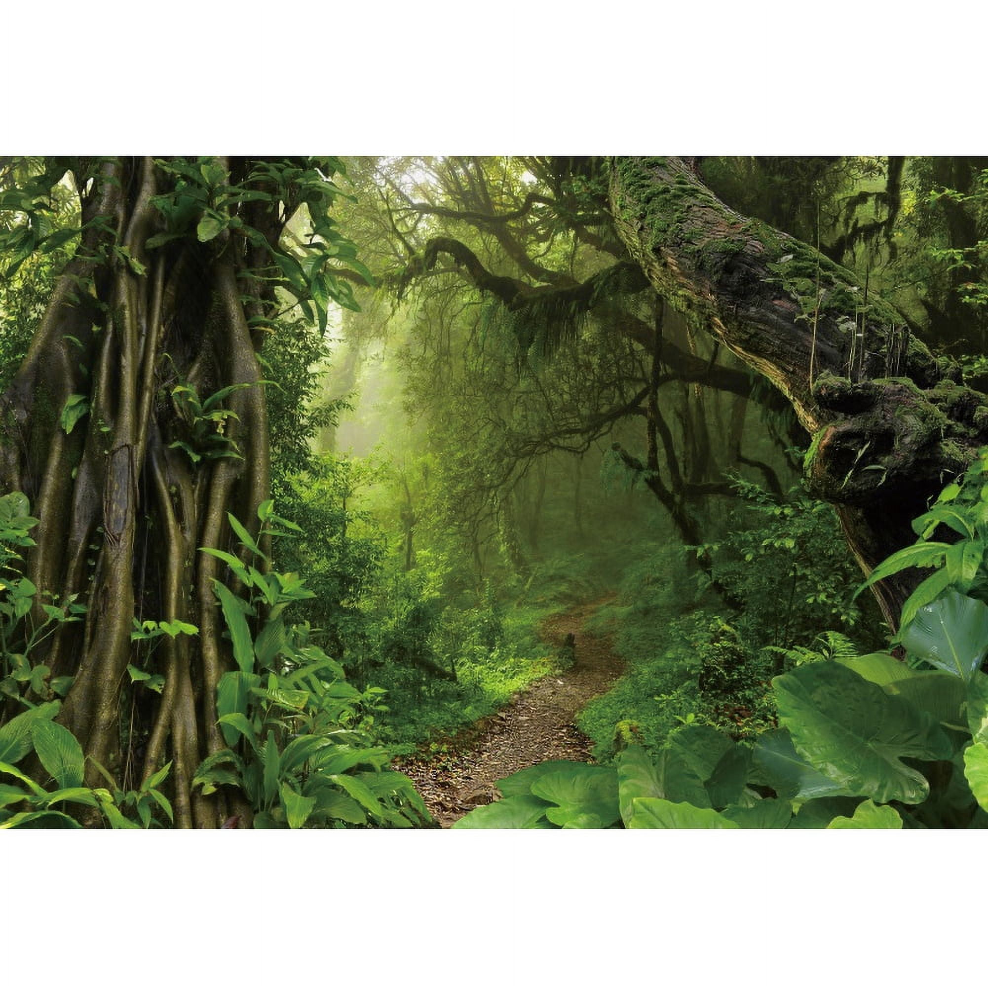 Studio Photo Backdrops r Room Scenic Natural Leaves Green Forest Rain ...