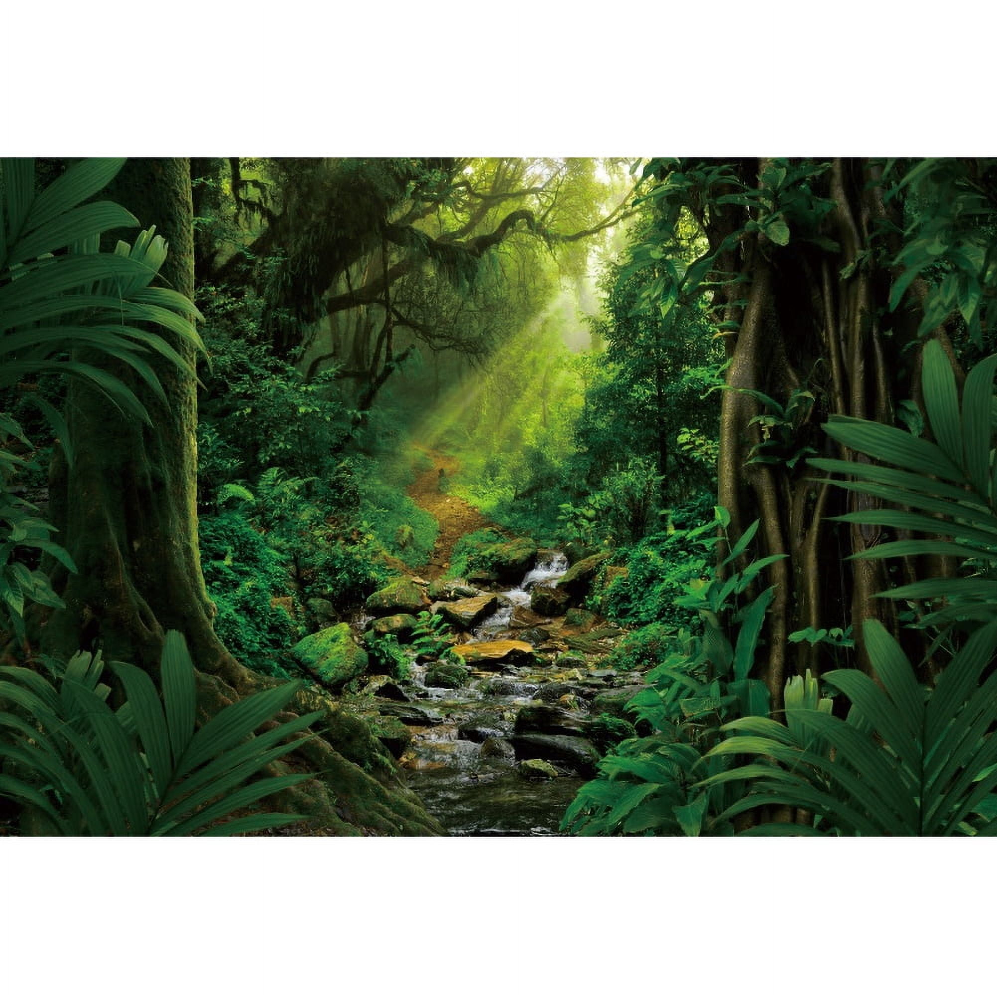 Studio Photo Backdrops r Room Scenic Natural Leaves Green Forest Rain ...