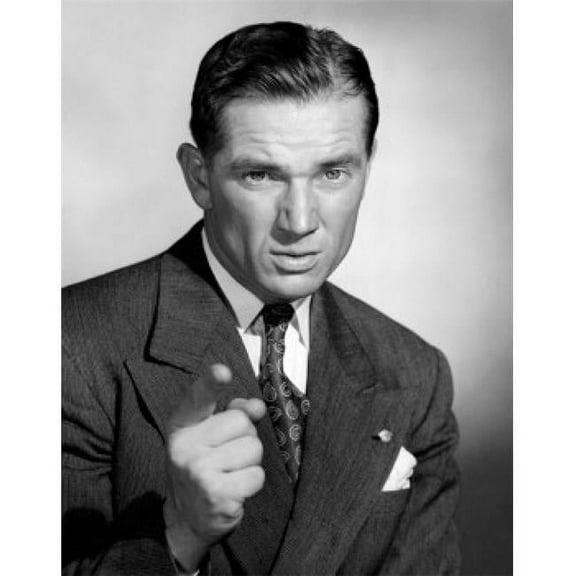 Studio Portrait of Serious Businessman Poster Print - 18 x 24 in.