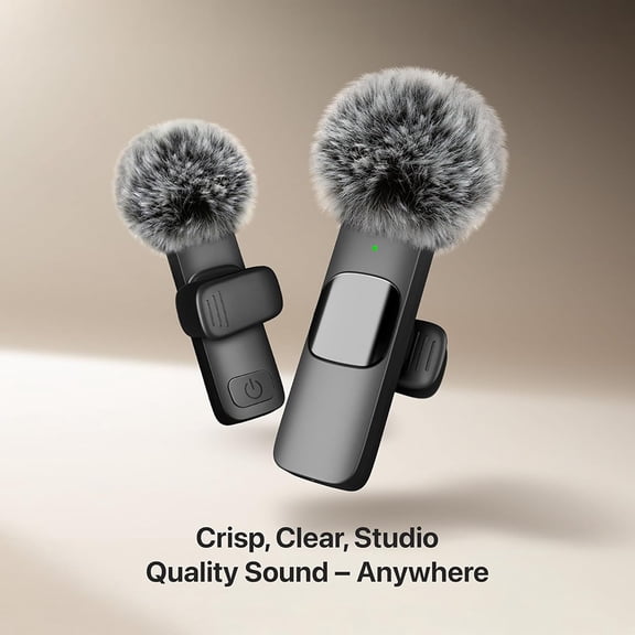 Studio Quality Wireless Lavalier Microphone with USB-C for iPhone 15+ & Android - 1 Pack, Crystal Clear for ASMR, Podcast, Video Recording