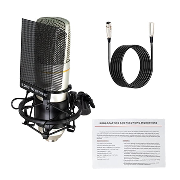 Studio Recording Microphone Home Studio Condenser Mics for Natural Sound Recording Studio Live Streaming Interviews