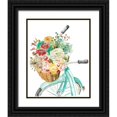 thumbnail image 1 of Studio Rofino 15x18 Black Ornate Wood Framed with Double Matting Museum Art Print Titled - Basket and Bike, 1 of 4