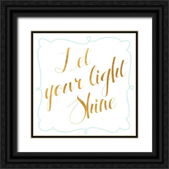 Studio, SD Graphics 12x12 Black Ornate Wood Framed with Double Matting Museum Art Print Titled - Sparkle and Shine II